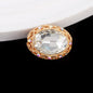 Double-Sided Heart Rhinestone Beads 24mm Vintage Alloy 10pcs 25