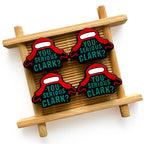 Silicone Focal Beads Christmas Work Hats YOU SERIOUS CLARK Text 20pcs 4