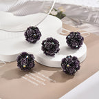 Flower Cluster Clay Beads 19mm Camellia Diamond Polymer 30pcs 6