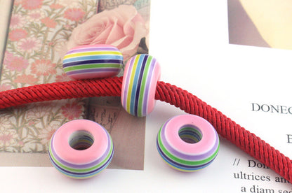 Resin Donut Spacer Beads 14mm Colorful 500pcs 19
