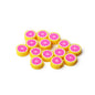 Flat Clay Beads 10mm Colorful Grapefruit Polymer 100pcs 10