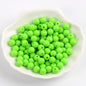 Solid Color Round Acrylic Beads 6mm Glossy Finish 600pcs 17