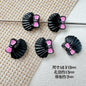 Shell and Mermaid Tail Metal Beads 14mm Glossy Pastel Painted Alloy 10pcs 14
