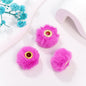 Fabric Fuzzy Abacus Spacer Beads 20mm Large Hole 50pcs 9