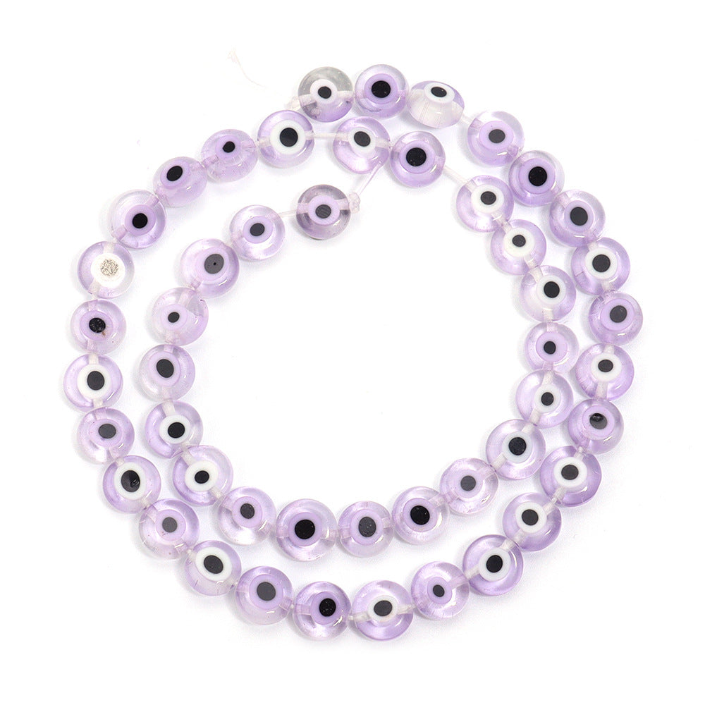 Flat Millefiori Evil Eye Lampwork Seed Glass Beads 4mm 90pcs 18