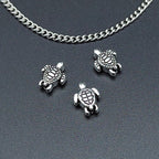 Turtle Metal Beads 9mm Antique Silver Tone Zinc Alloy 300pcs 2