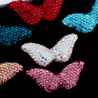 Polymer Clay Wing Rhinestone Beads 37mm Full Rhinestone Pave 6pcs 3