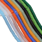 Glass Cylindrical Spacer Beads 6mm Mini 100pcs 5
