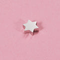 Stainless Steel Star Metal Beads 8mm Polished Color Retaining 10pcs 6