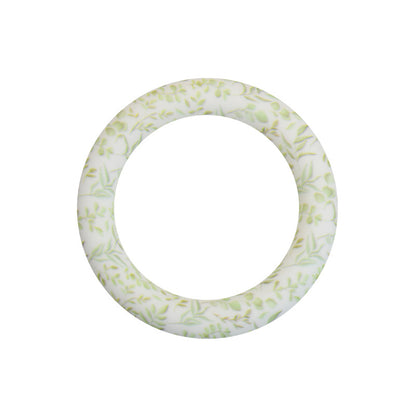 65mm Printed Silicone Rings Floral and Geometric Designs