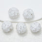 Embellished Bubblegum Beads 20mm Pearl Heart Cluster Assorted Colors 2pcs 10