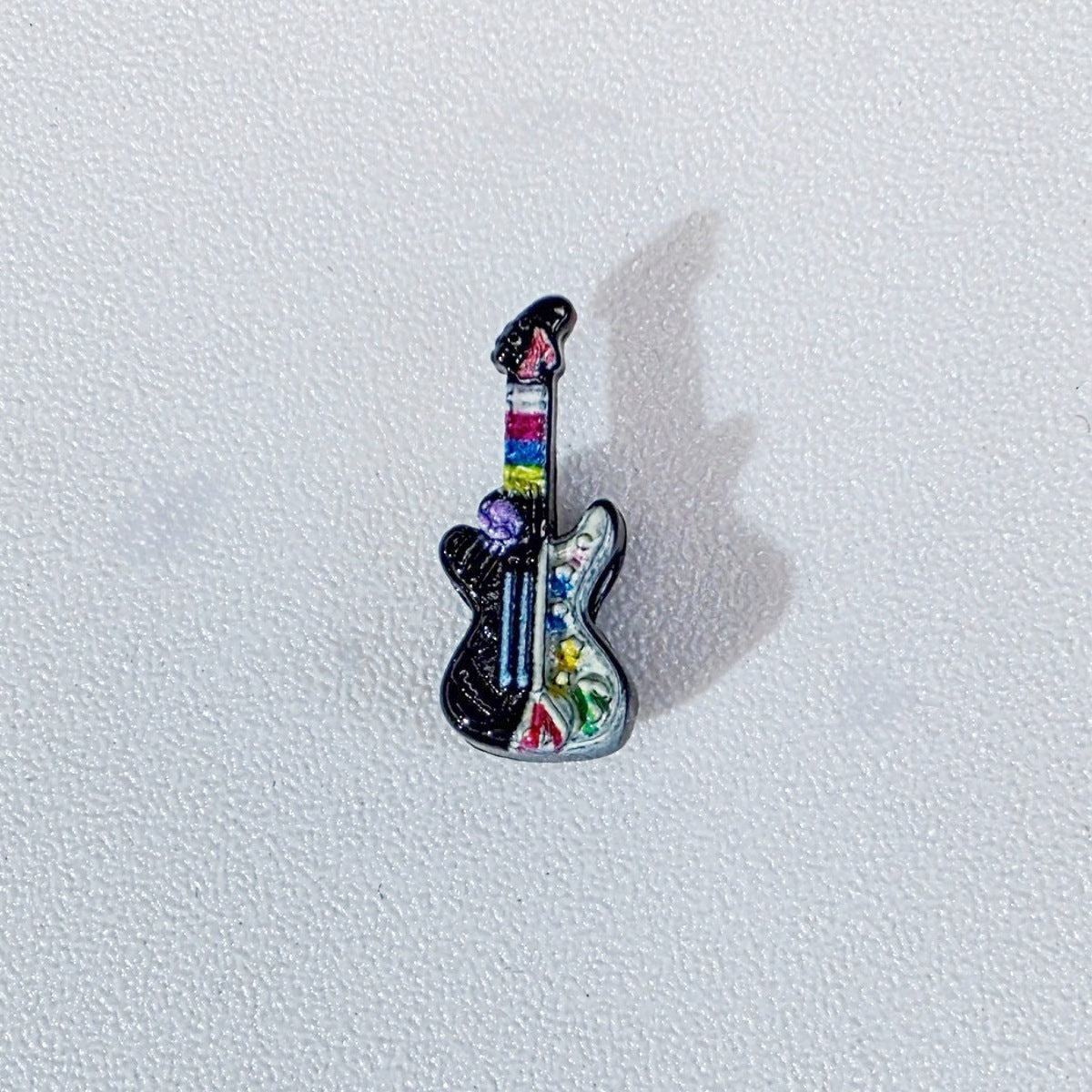 Guitar Metal Beads 17mm Punk Style 3D Enamel Alloy 10pcs 13