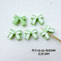 Bow Metal Beads 14mm 16mm Baking Painted Two-Color Alloy 10pcs 9