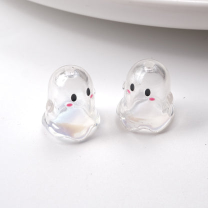 Transparent Ghost Acrylic Beads 17mm Pastel Colors 50pcs 4