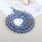 Mermaid Round Glass Beads 6mm Matte Pastel Jewel Tones 40pcs 40