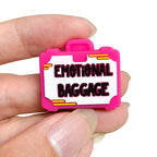 Silicone Focal Beads Luggage Compartment Emotional Baggage Label 20pcs 5