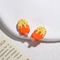 Painted Popsicle Acrylic Beads 20mm Colorful Drip Design 50pcs 14