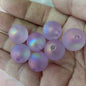 Matte Iridescent Mermaid Acrylic Round Beads 16mm 100pcs 7