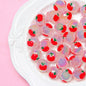 Hand Painted Daisy Bee Series Acrylic Beads 16mm Colorful Glossy 10pcs 12