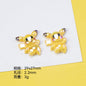 Plating Cute Pikachu Resin Beads Glossy Finish 20pcs 6