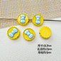 Butterfly Painted Metal Beads Decorative Alloy 10pcs 30