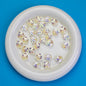 Transparent Plating Bear Paw Acrylic Beads 16mm Iridescent 20pcs 13
