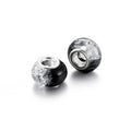 Acrylic Round Spacer Beads 14mm Gradient Two-Color Imitation Crack 100pcs 5