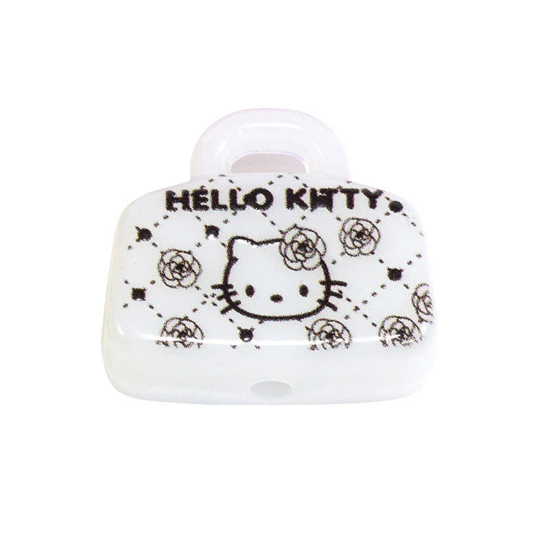 Painted Handbag Acrylic Beads 20/25mm Cartoon Pattern 10pcs 31