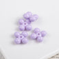 Acrylic Round Four Leaf Petal Spacer Beads 10mm Colored Baking Painted 100pcs 4