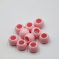 Macaron Acrylic Beads 18mm Large Hole Glossy Mixed Colors 30pcs 16