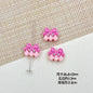 Flower Butterfly Metal Beads 16-20mm Baking Painted Glossy Finish 10pcs 5