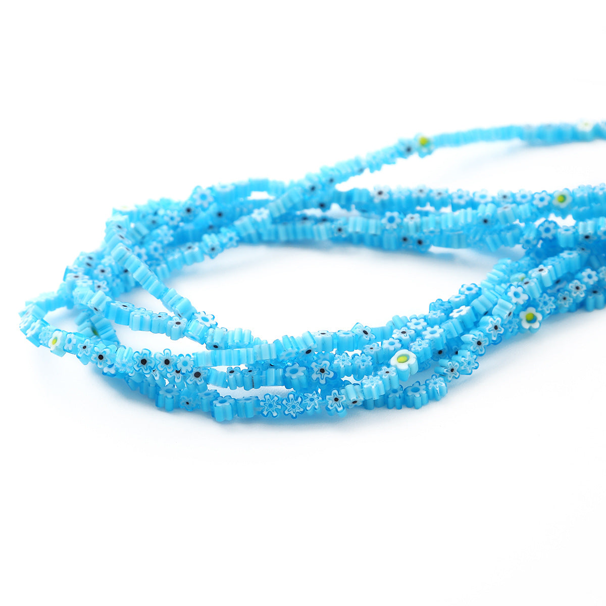 Colorful Flower Millefiori Glass Beads 4-8mm Mixed Sizes 2bags 14