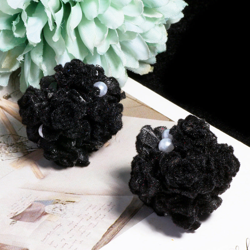 Matte Floral Bubblegum Beads 25mm Rose Cluster Polymer Clay 5pcs 8