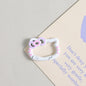Zinc Alloy Kitty Trigger Spring Keyrings Painted Colorful 6pcs 6