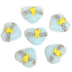 Crown Bear Heart Rhinestone Beads 17x21mm Colorful 5pcs 6