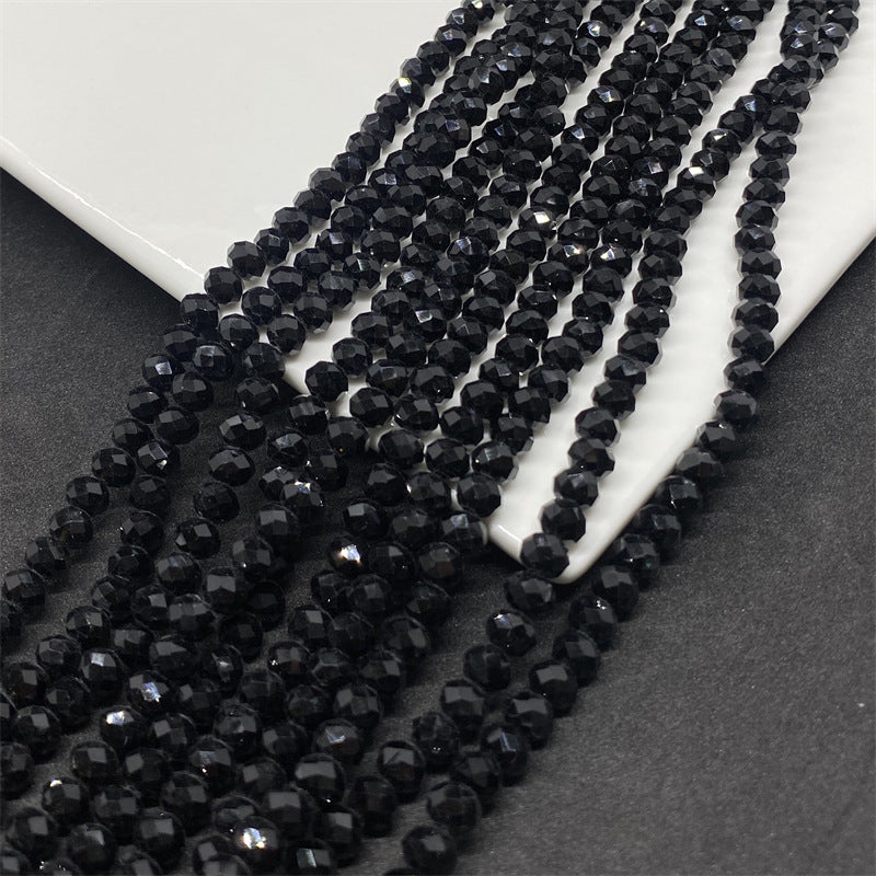 Faceted Transparent Glass Beads 8mm Clear Sparkle 10 Strands 6