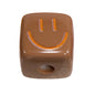 Colorful Smiling Face Acrylic Square Beads 14mm 10pcs 14