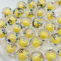 Plating Acrylic Beads 16mm Barbie Printed Colorful Mixed 50pcs 3