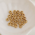 Brass Rope-Shaped Spacer Beads Coarse Texture 20pcs 4