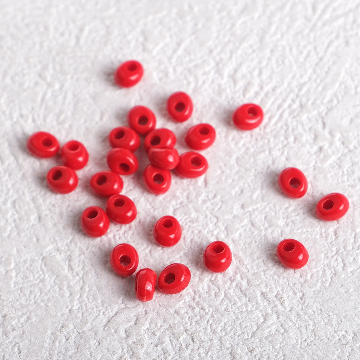 Acrylic Water Drop Spacer Beads 5mm Solid Color 162pcs 14