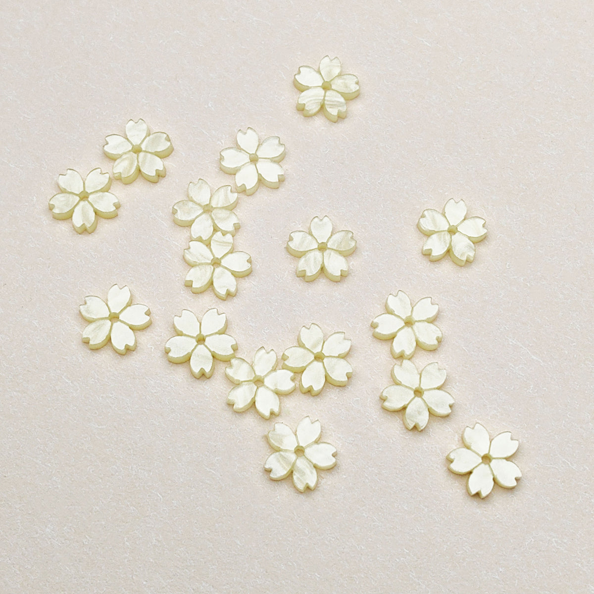 Cherry Blossom Acrylic Beads 10mm Translucent Colorful 30pcs 6