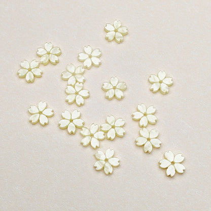 Cherry Blossom Acrylic Beads 10mm Translucent Colorful 30pcs 6