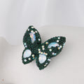 Polymer Clay Butterfly Rhinestone Beads 36mm Napal Style 2pcs 6