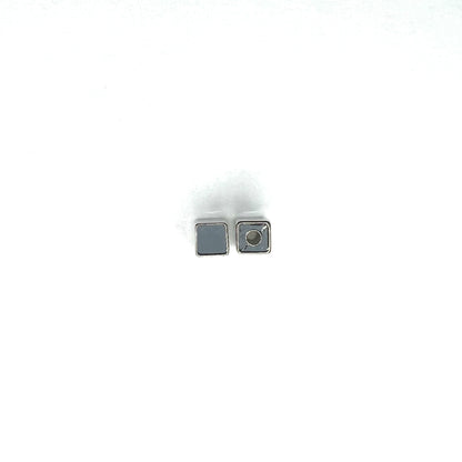 Smooth Square Acrylic Beads 7mm White CCB Plastic 500pcs 2
