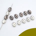 Metallic Color Coffee Bean Acrylic Beads 10mm CCB Plastic 100pcs