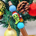 Silicone Focal Beads Christmas Halloween Horror Grinch Holding Gift 20pcs 6