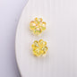 Transparent Plating Clover Acrylic Beads 14mm Summer Glow 10pcs 6