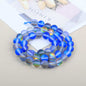 Mermaid Round Glass Beads 6mm Matte Pastel Jewel Tones 40pcs 27