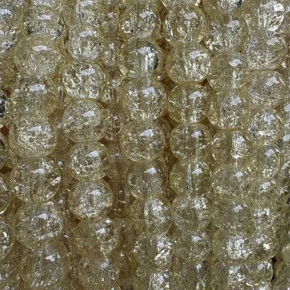 Crackle Round Glass Beads 10mm Explosion Pattern 10 Strands 9