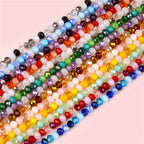 Transparent Flat Glass Beads 6mm Smooth Glossy Finish 200pcs